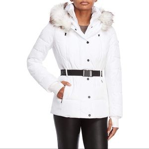 Michael Kors belted puffer coat